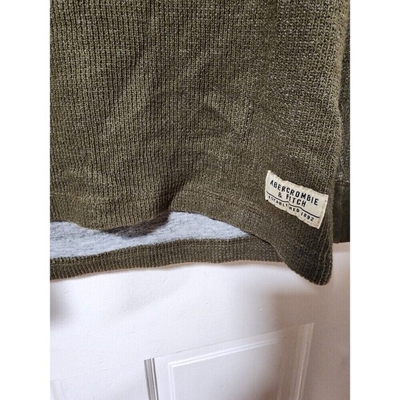 Abercrombie & Fitch Green Pullover Crew Sweaters For Men Size Medium - Picture 10 of 12
